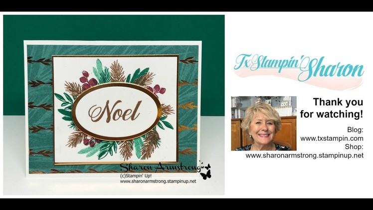 Stampin' Up! Peaceful Noel Holiday Card