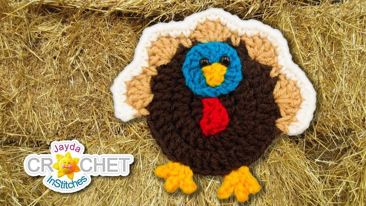 Thanksgiving Turkey Applique - Crochet Tutorial & Pattern