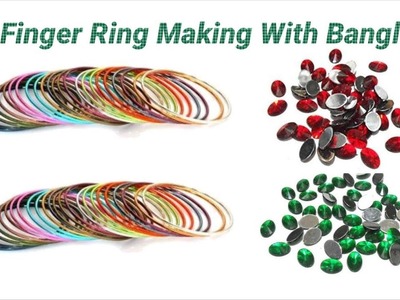 Trendy Finger ring making with metal bangle