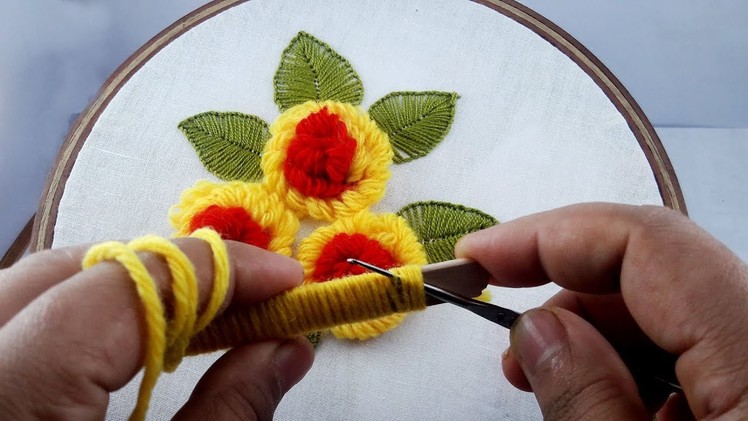Trick design step by step | trick Ice cream stick embroidery tutorial.