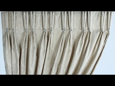 Two pleat- how to make double pinch pleat curtains