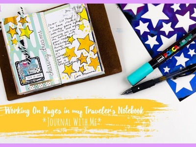 Working In My Traveler's Notebook Journal *100 DAY PROJECT* + + + INKIE QUILL