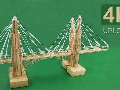 Wow! Bridge Handmade using bamboo stick ice cream - DIY Craft ideas