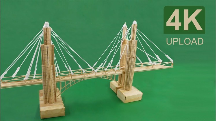Wow! Bridge Handmade using bamboo stick ice cream - DIY Craft ideas