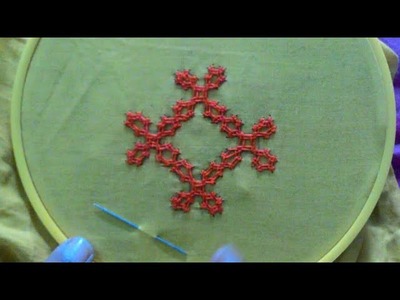 64.new sindhi embroidery( 6 corner pettern ) ,kutchi work,gujrati stitch