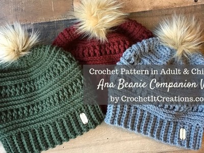 Ana Beanie Crochet Pattern Companion Video