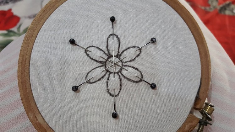 Beautiful Amazing Trick Embroidery Flower Design #100