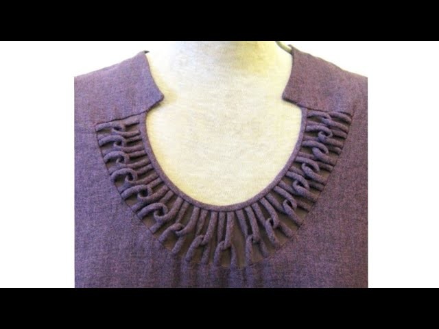 Beautiful easy neck design, cutting and stitching. DIY