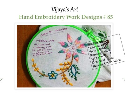 Beautiful Hand Embroidery Work Designs # 85 - Chickenkari Embroidery