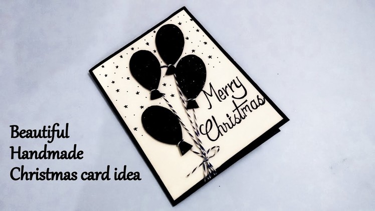 Beautiful Handmade Christmas Card Idea | DIY Christmas card tutorial