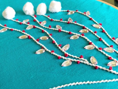 Boat Neckline Embroidery (Hand Embroidery Work)