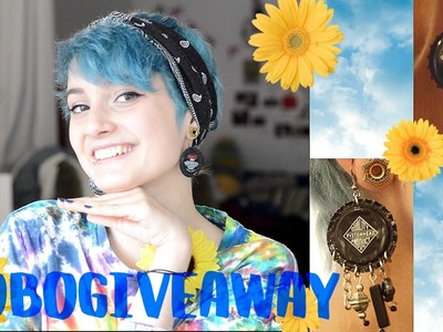 Bottle Cap Earrings & Macramé Chokers. #hobogiveaway