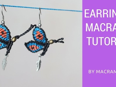 Butterfly Earrings in Macramé | Easy Macrame | Step By Step