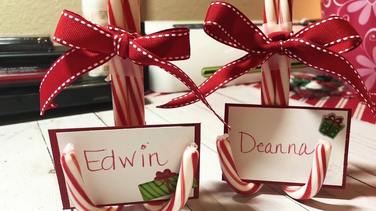 Candy Cane Place Card Holders- Idea #3