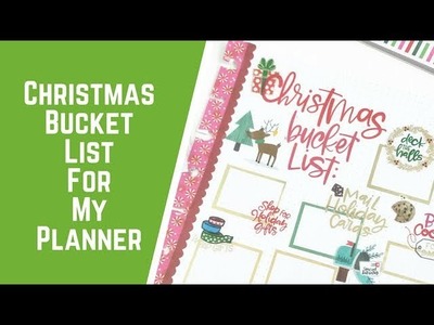 Christmas Bucket List for My Planner
