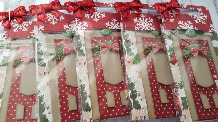 Christmas Themed Shaped Gift Tag Hosted by Scrapdaworld