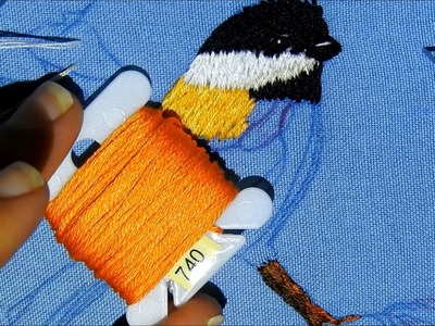 Como bordar un pájaro clase 2 How to embroidery a bird second class