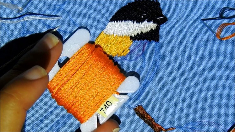 Como bordar un pájaro clase 2 How to embroidery a bird second class
