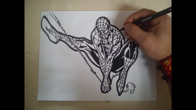 Como dibujar a spiderman. HOW TO DRAW A SPIDERMAN