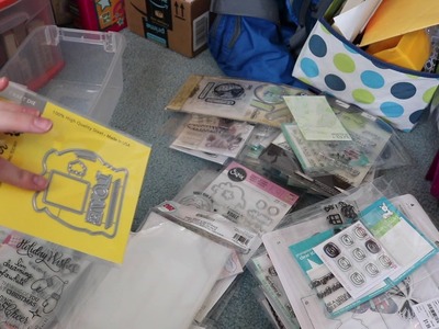Craft Room Clean Up!. Acrylic and Clear Stamp Storage and Purging!