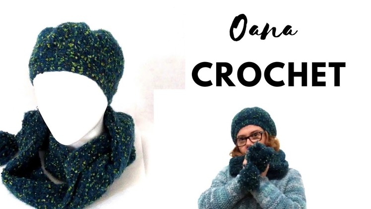 Crochet pompom beret by Oana EN