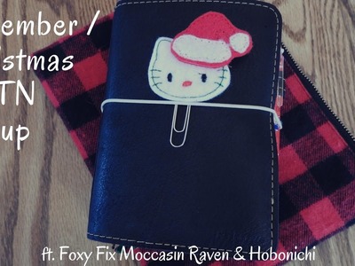 December A6 Traveler's Notebook Setup | ft. Foxy Fix & Hobonichi