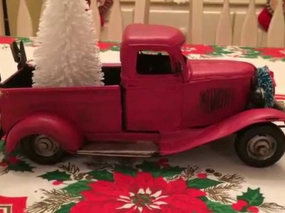Decorated Vintage Christmas Truck