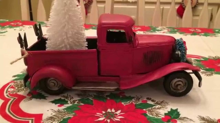 Decorated Vintage Christmas Truck