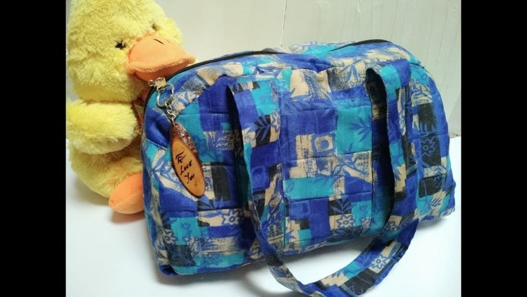 DIY Beautiful Handbag. Small Travelling bag making tutorial by Gavy corner