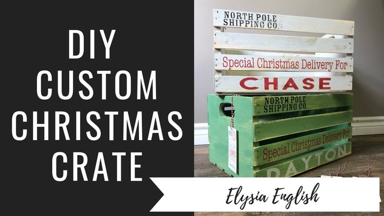 DIY Christmas Crate | Christmas Eve Box | How to Christmas Crate | Christmas Crate Tutorial