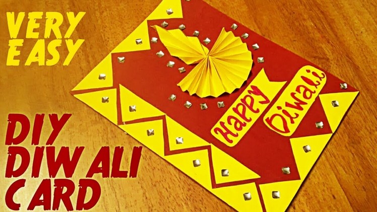 DIY Diwali card || Handmade easy Diwali card Tutorial || Diwali Greeting card.