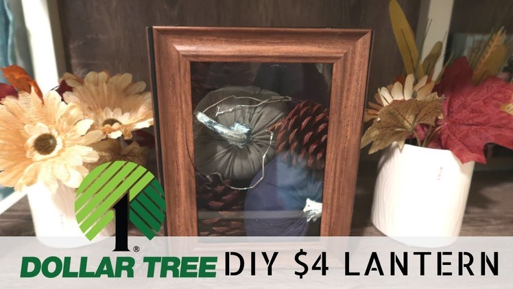 DIY Dollar Tree Lantern | $4 Farmhouse Lantern | Budget Friendly Rustic Decor |