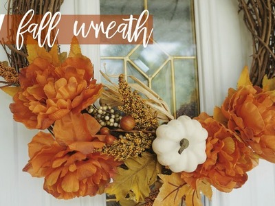 DIY Fall + Halloween Wreath! Easy & Affordable! Under $10