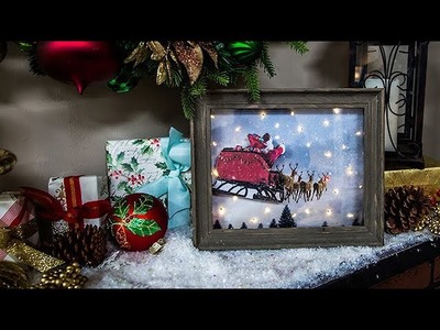 DIY Shadow Box Christmas Scene - Home & Family