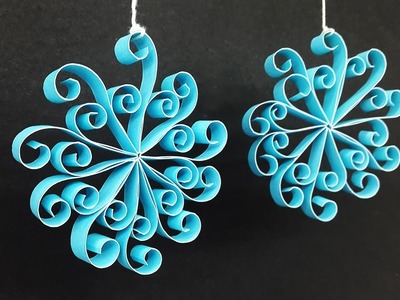 DIY Simple Paper Hanging Decorations for Christmas - Handmade Home Decor