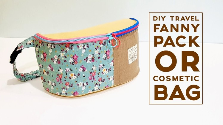 Diy travel fanny pack | Cosmetic bag tutorial  #HandyMum ❤❤