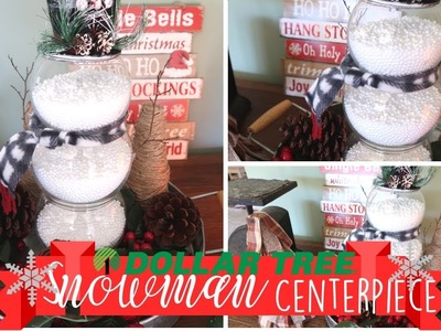 Dollar Tree Christmas DIY | Rustic Christmas decor | Snowman Decor | Budget Friendly
