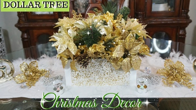 DOLLAR TREE DIY CHRISTMAS CENTERPIECE DECOR | DIY CHRISTMAS DECOR 2018