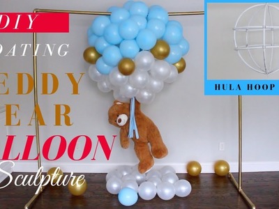 Dollar Tree | Floating Teddy Bear Balloon Sculpture | Most ADORABLE Baby Shower Decor Idea