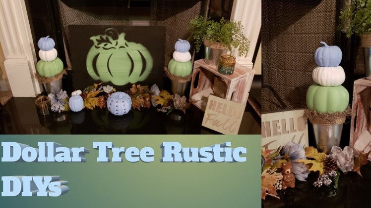 Easy DIYs Dollar Tree Pumpkins | Farmhouse| Rustic