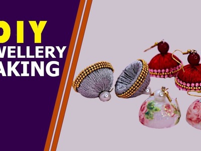 EASY JEWELLERY MAKING | Handmade Jewellery | How to Make Earrings | DIY Jewellery | Aloha Crafts