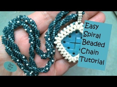 Easy Spiral Beaded Chain Tutorial