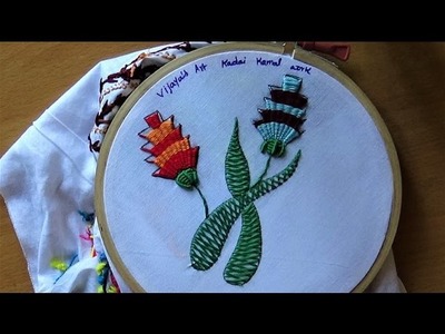 Embroidery Designs - Kadai kamal work designs