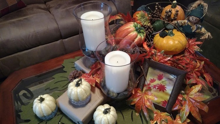 Fall 2017- Fall Decor Coffee Tablescape- Cameo by MaryAnn​-Part 5 in series