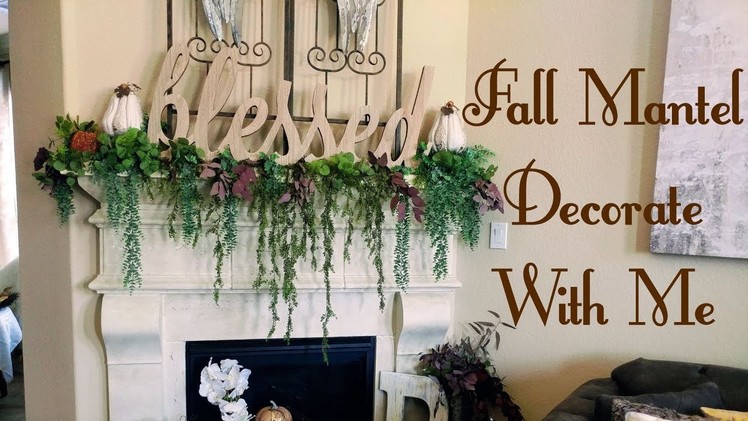 ????Fall Decorate With Me!????Fireplace Mantel????Farmhouse Inspired!????