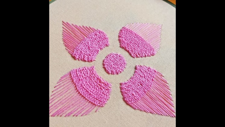 Hand Embroidery: Chain Stitch Flower Embroidery IIHandiWorks #2