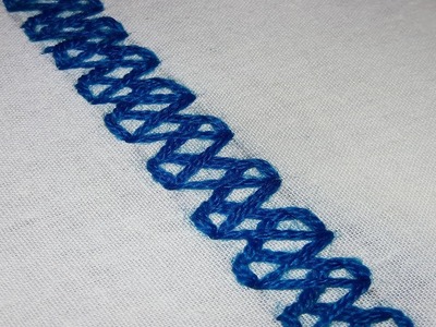 Hand Embroidery : Feather Decorative Stitch.