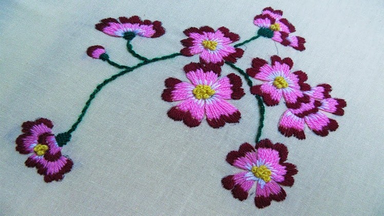 Hand Embroidery; Flower Embroidery by Nakshi Kantha World