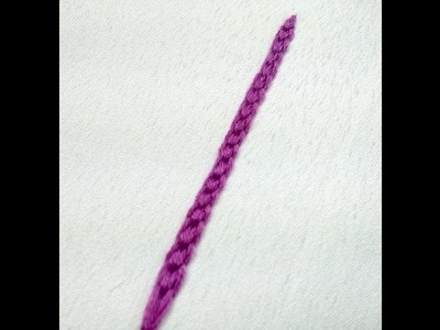 Hand Embroidery For Beginners - Hungarian Braided Chain Stitch