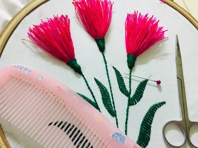 Hand Embroidery l easy hand embroidery trics and tips l tassel work.